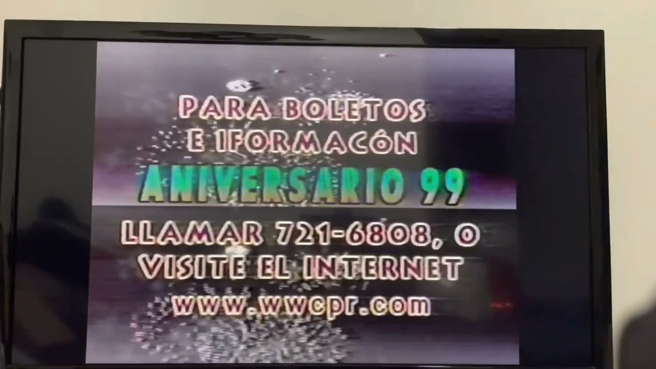 WWC (World Wrestling Council) - Aniversario 1999 - TV Spot (Puerto Rico, 1999) (Partial)