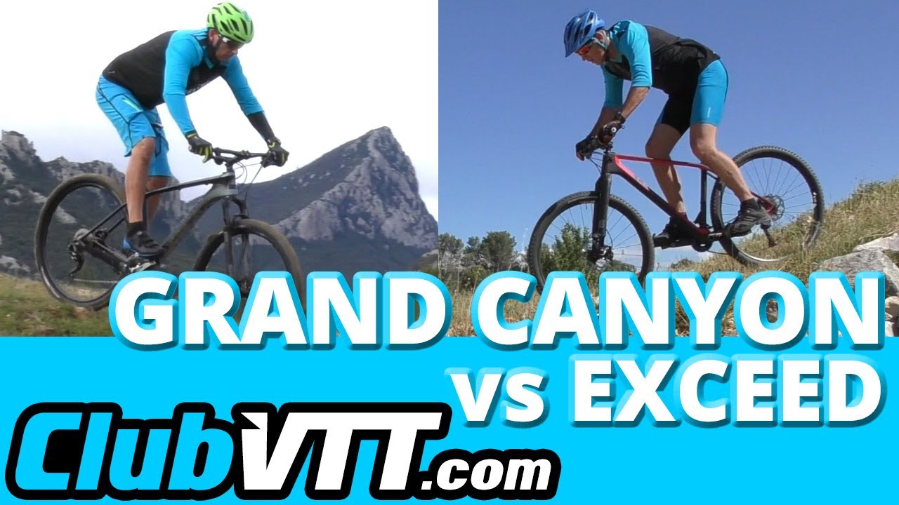 Comparatif CANYON EXCEED vs GRAND CANYON - 214