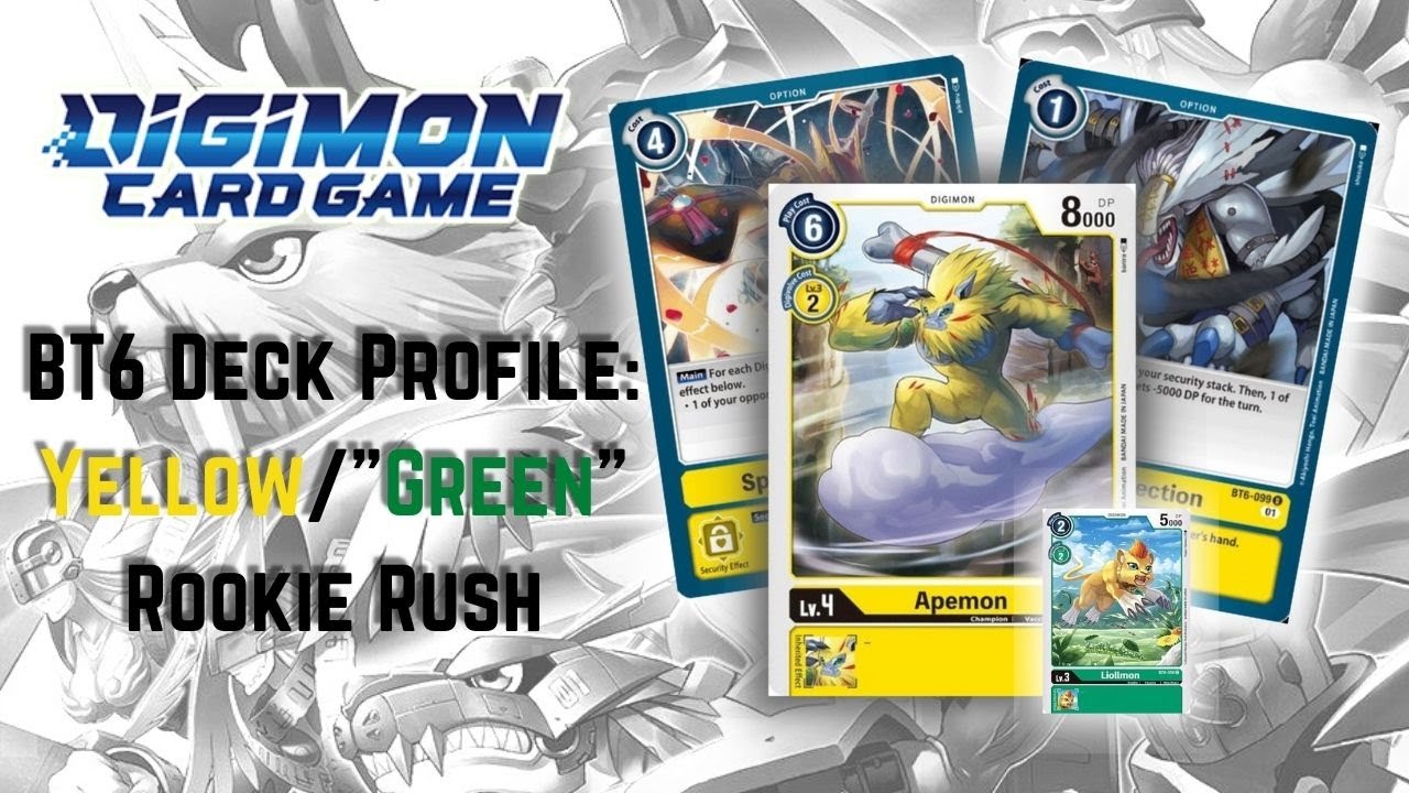 [Digimon TCG] BT6: UNDEFEATED Yellow/Green Rookie Rush @ Power 9 Games ...