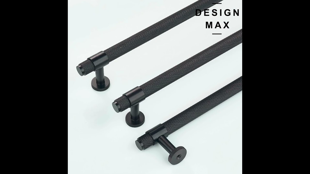 Brisa Oil Rubbed Knurled Cabinet Knob and Pull, Vintage Industrial Upgrade for Modern Spaces