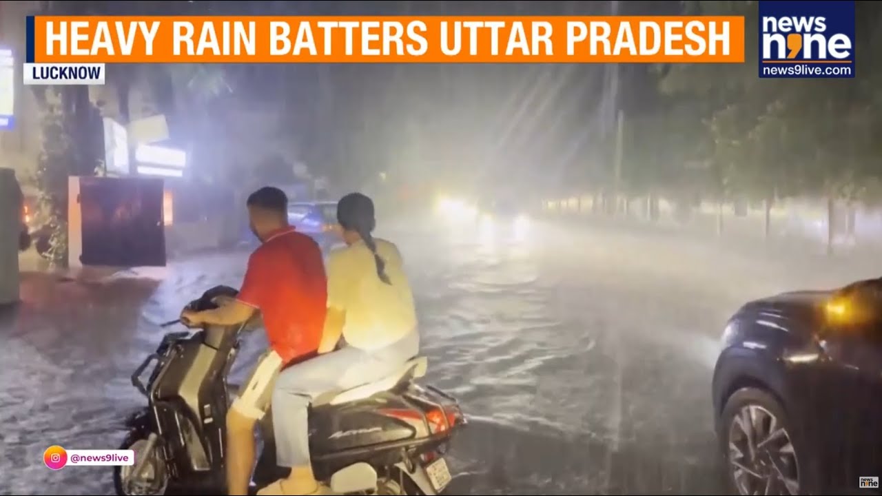 UP Flood Alert: Heavy Rain Hits Lucknow, Schools Closed | News9