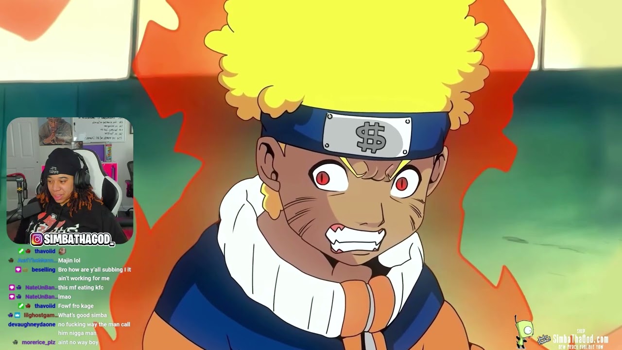 SimbaThaGod Reacts To If Naruto was BLACK! (SSJ9K)