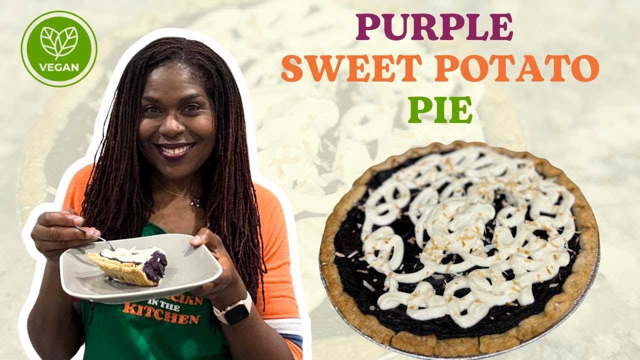 Vegan Purple Sweet Potato Pie | Plant-based Recipe