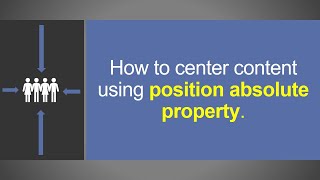 How to center content in the middle of container (using position absolute)