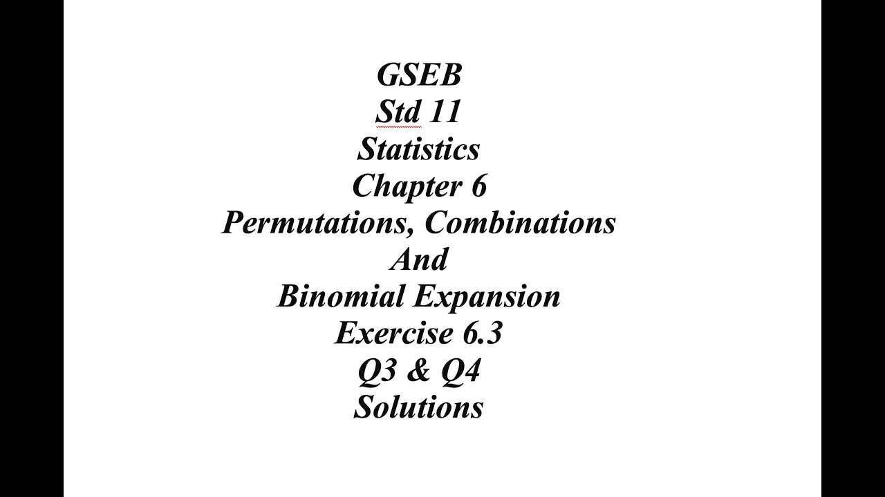GSEB 11-я статистика, глава 6, пример 6.3, Q3 и Q4