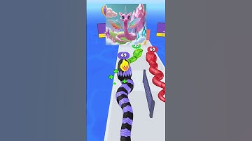 Pink Snake Level 1–10,000 Evolution#shorts #snakegame #snakerun