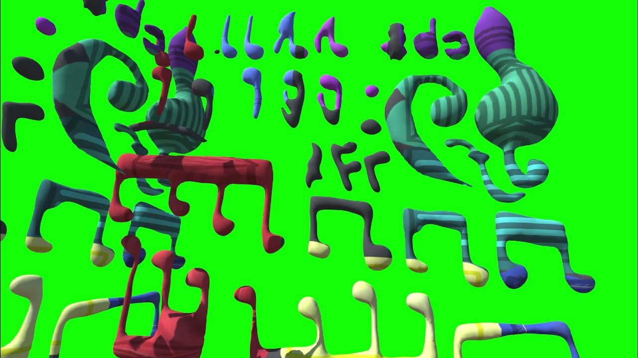 Green Screen Music Notes Pack No CopyRight YouTube