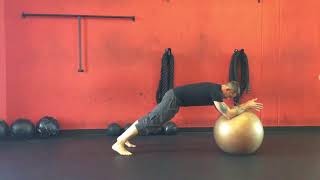 Stability Ball Roll Ups