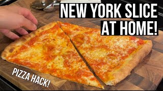 New York Slice at Home! (PIZZA HACK!) by Julian Sisofo 1,140 views 5 months ago 3 minutes, 12 seconds