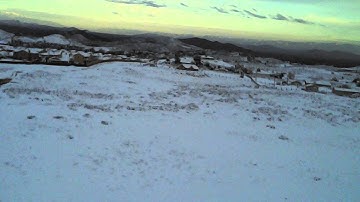 Syma x5c crash in the snow