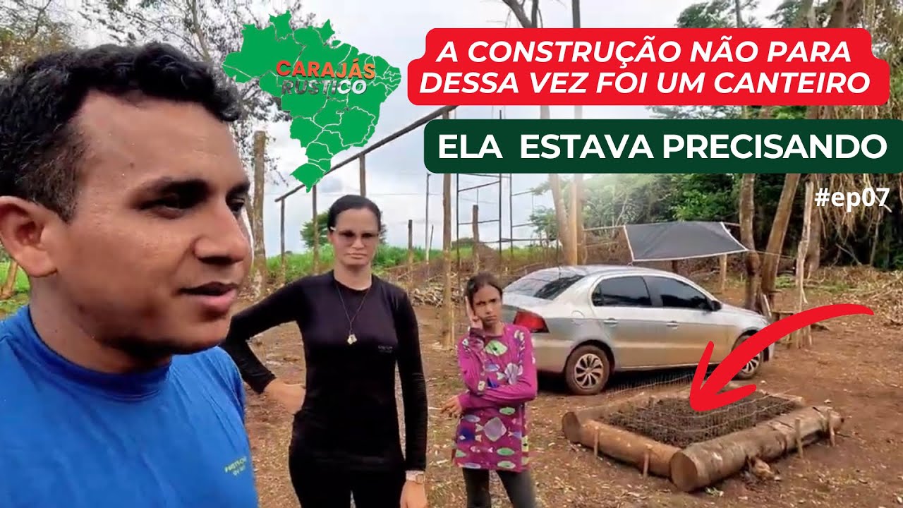A CONSTRUÇÃO NA CHÁCARA NÃO PARA | FIZEMOS UM CANTEIRO | VEJAM ESSA OBRA.@viagemcomagente2024