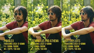LUT comparison P4KALEX VS LEEMING LUT PRO ATHENA VS BUTTERY LUTS (BMPCC4K)