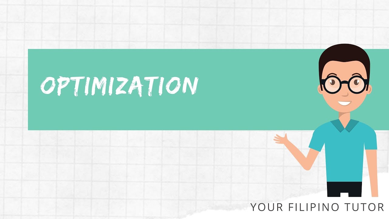 Tagalog Turo Calculus : Optimization using Derivatives