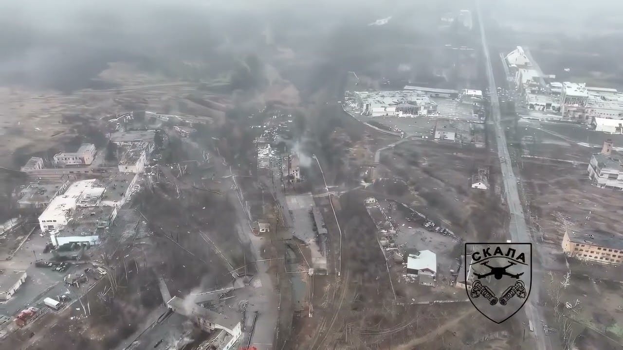 Artillery using Forward Observing from Drone, Soledar, Ukraine