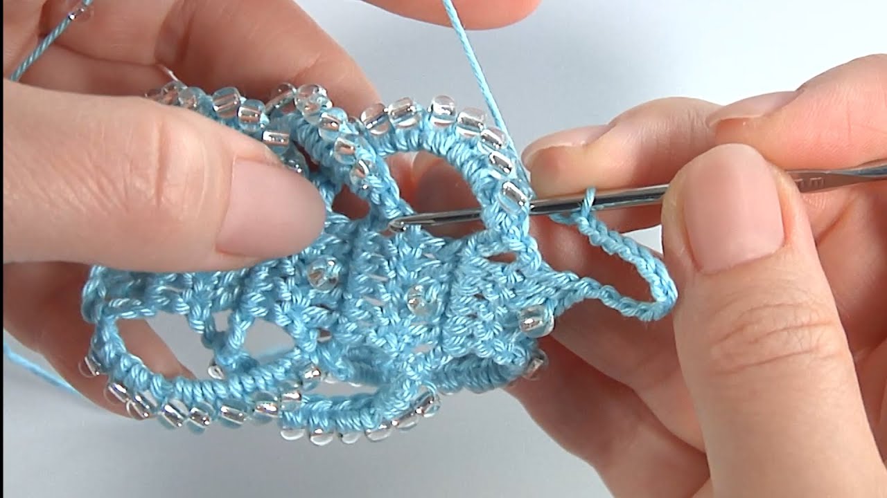 Волшебно нежно и ПРОСТО крючком/ЛЕНТОЧНОЕ КРУЖЕВО крючком с БИСЕРОМ/Авторская разработка