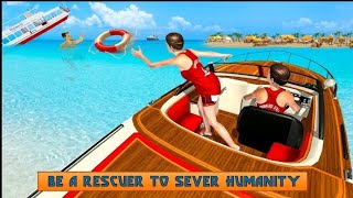 COAST LIFEGUARD BEACH RESCUE DUTY - EMERGENCY BEACH RESCUE SIMULATOR 3D GAME 2022 - ANDROID GAMEPLAY screenshot 5