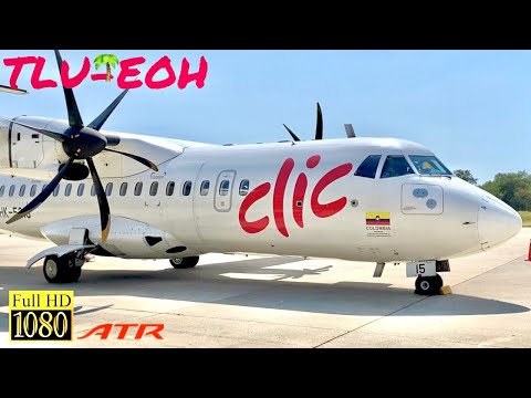 |TRIP REPORT| Clic Air ATR 42-600 | Tolú - Medellín | Impresionante Despegue y Aterrizaje |HD|