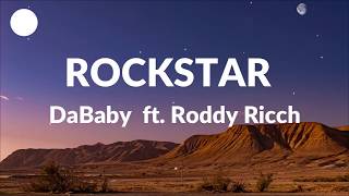 DaBaby - ROCKSTAR (Lyrics) ft. Roddy Ricch | brand new lamborghini cop car