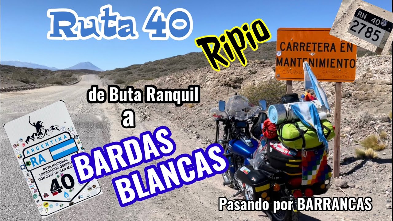Ruta 40 | Ripio | Bardas Blancas | en moto por Argentina