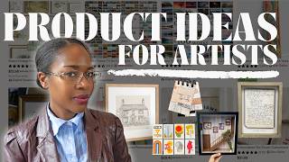 5 PRODUCT IDEAS for your Art Business that MAKE MONEY (start for under $100)