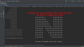 Drawing shapes in Java Using for loop in Just few lines of code. (Well Explained)