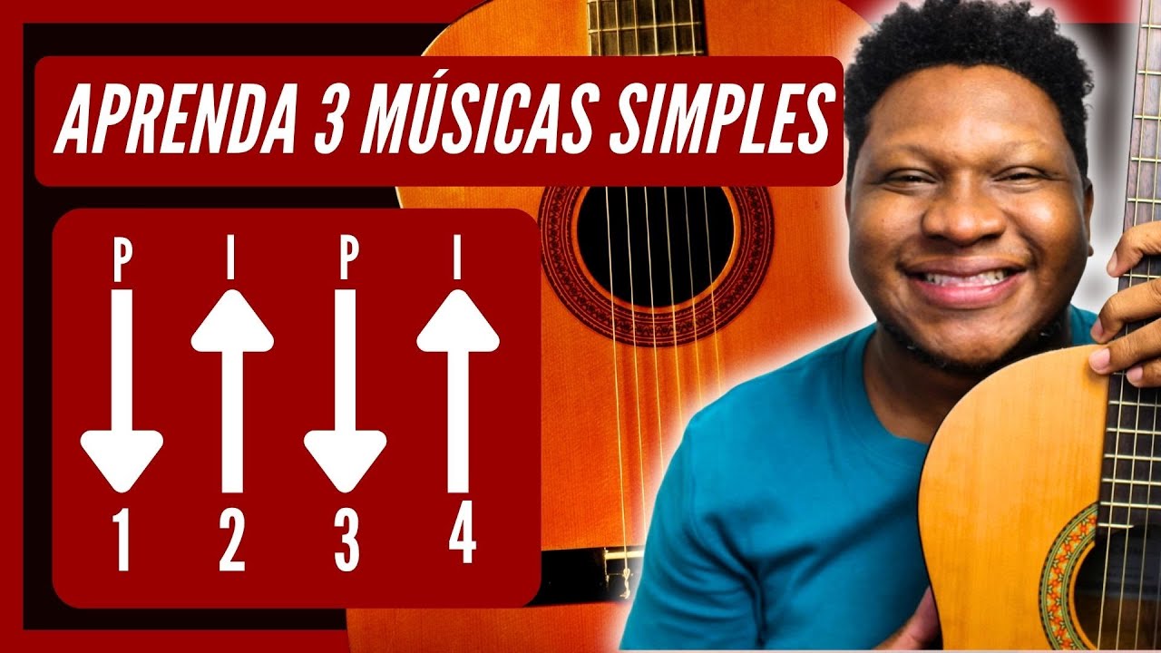 Descubra a batida mais fácil de violão e aprenda 3 músicas simples em minutos! Prof. Paulo Sousa