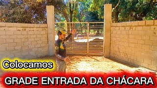 Fazendo o portão da chácara no projeto jaiba 