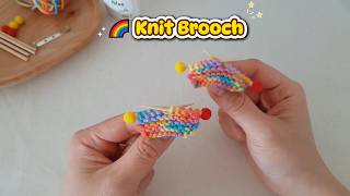 Your First Knitting Project | Quick Knit Brooch (Only Knit Stitch!)