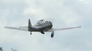 NA T 6 Harvard( Kennet Aviation) display at Shuttleworth [Old Warden] Drive-in Military Air Show 4/7