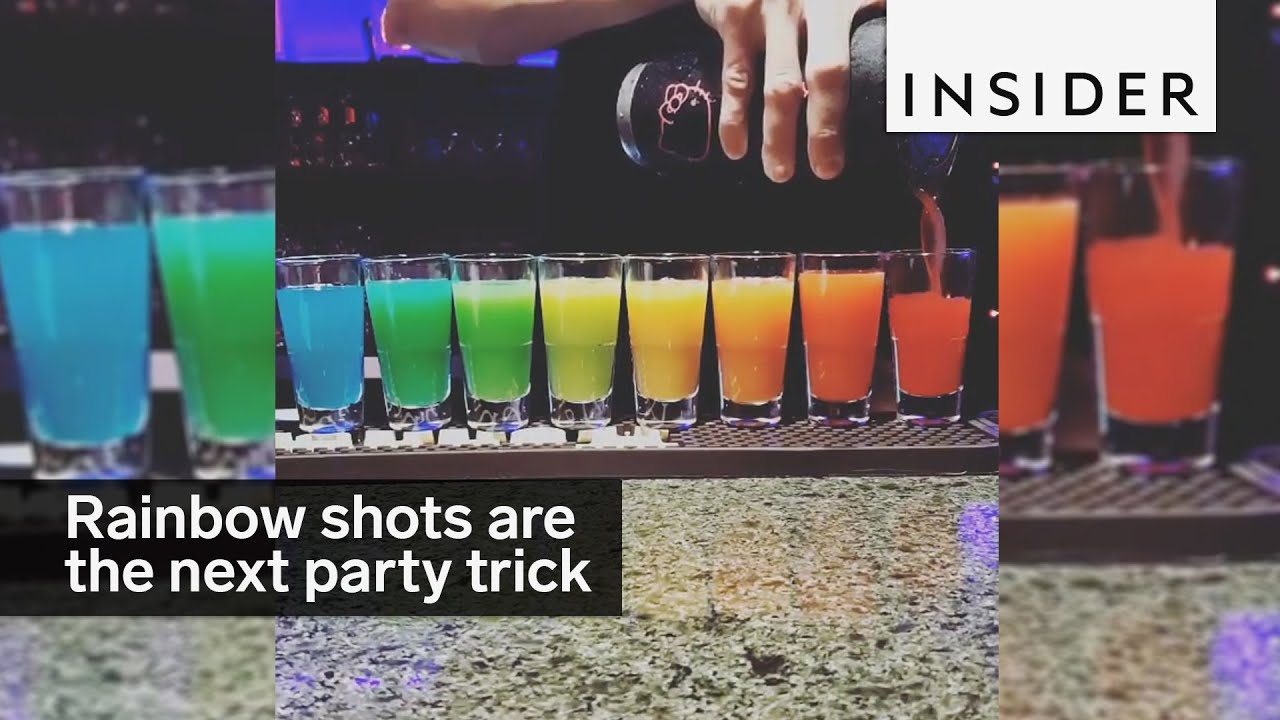 Rainbow shots are about to your best party trick YouTube