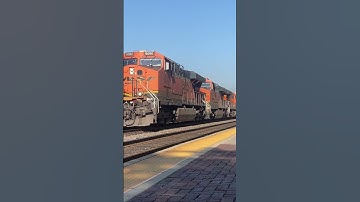 Very fast mainline BNSF intermodal