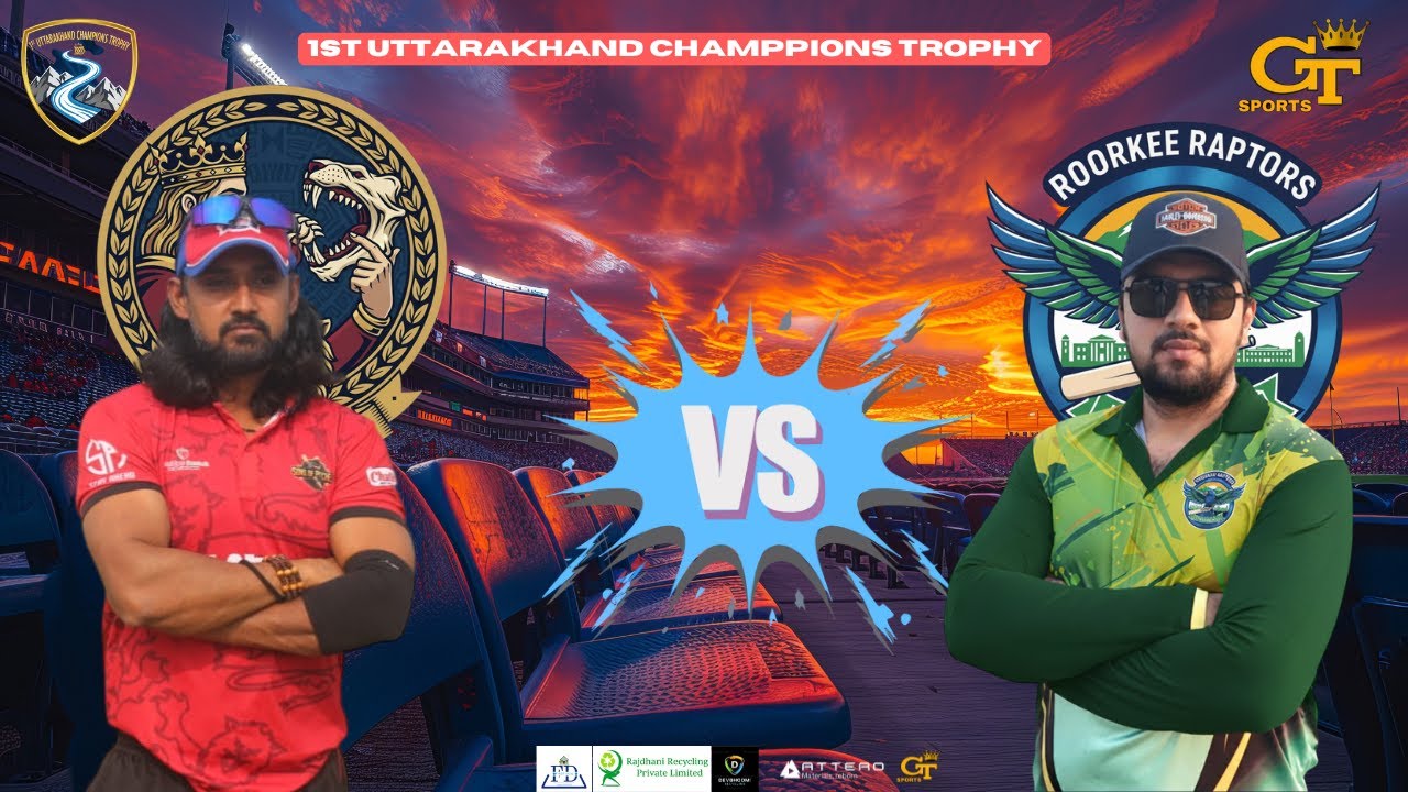 Kotdwar Lions 🦁 vs Roorkee Raptors 🦅 | 6th League Match | 1st Uttarakhand Champions Trophy