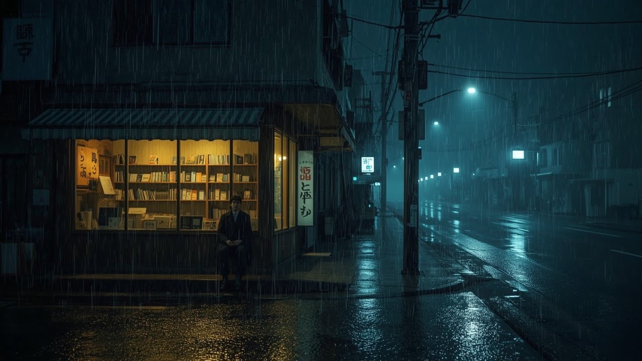 Rainy Night Walk in Japan | Deep Sleep Rain ASMR for Relaxation & Calm Mind