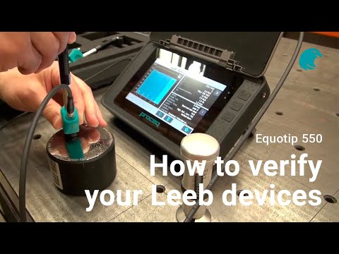 How to verify your Leeb devices I Equotip 550