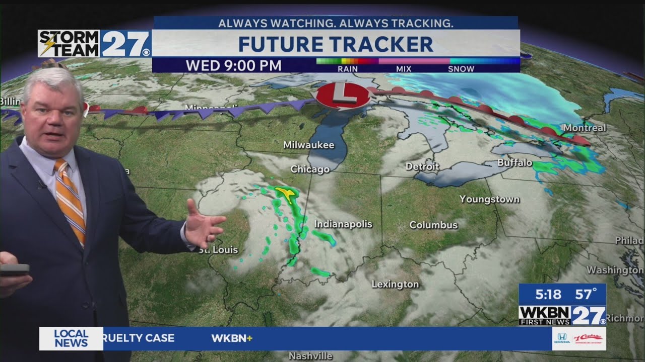 Tracking the chance for strong storms late Thursday - YouTube