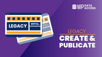 Legacy: Data Publisher - Create and use a publication