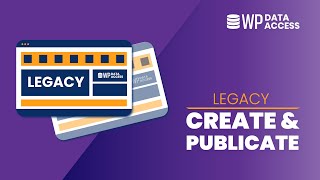 Legacy: Data Publisher - Create and use a publication