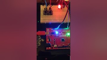 Demo Arduino blinking LEDs by pushing buttons