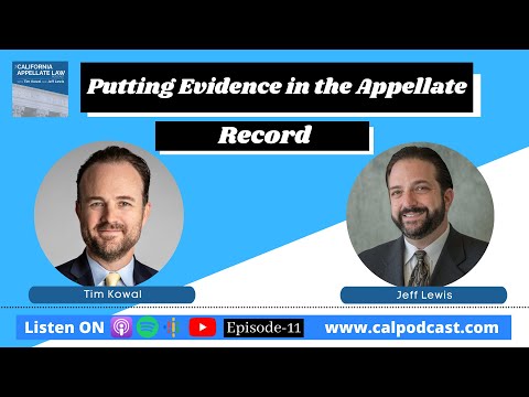 Putting Evidence in the Appellate Record