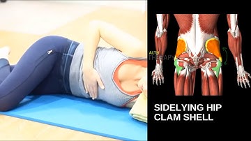 Sidelying hip clam shell