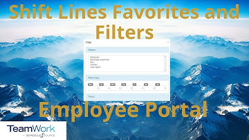 TeamWork 5 Employee Tutorial: How to Create Filters and Favorites for Shift Bid Lines