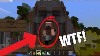 [MUST SEE!] I FOUND NOTCHBRINE IN THE TEMPLE OF NOTCH IN MINECRAFT PE!