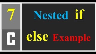 Nested  if else in c programming language with Example
