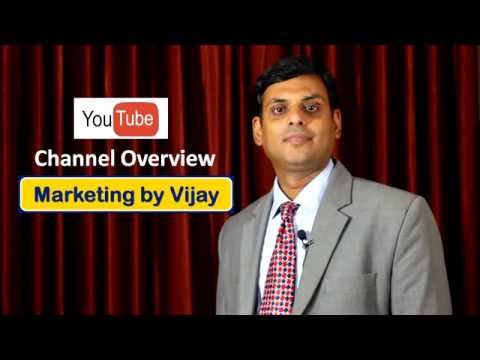 Marketing by Prof Vijay Prakash Anand Youtube Channel Overview