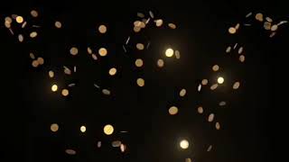 Falling gold coins video with sound- No copyright