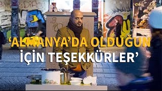 Evsizleri doyuran Suriyeli mülteci