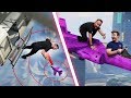 Skydive Onto A Plane Challenge! | GTA5