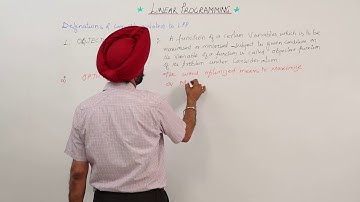 Free Best Topic l  ICSE MATH XII l LINEAR PROGRAMMING l Definations and concepts l L1341