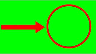 Green Screen Arrow Left To Right & Blinking Red Circlefor Pointing Out To Any Objectcopyright Free