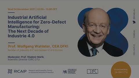 Prof. Wahlster (DFKI) in conversation with Prof. Mařík (CIIRC CTU) on Industrial AI